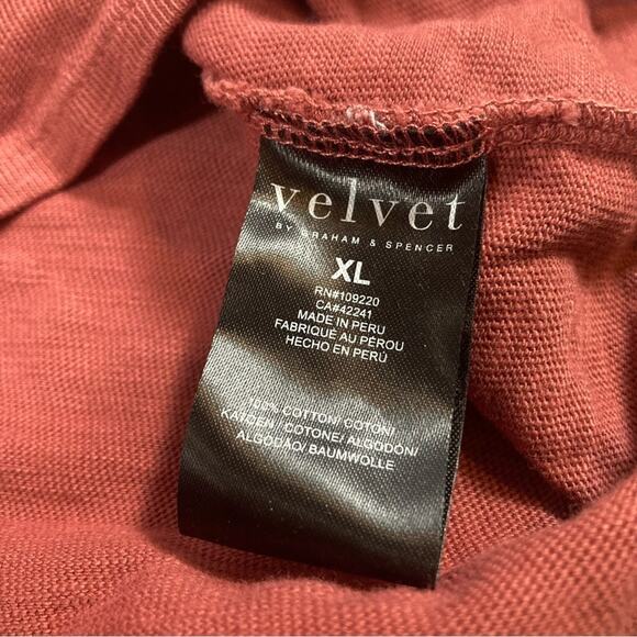 Velvet by Graham & Spencer Fabian Crewneck Slub Tie Dye Tee Size XL - Picture 9 of 9